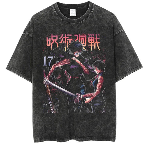 Maki Zenin JJK Anime Vintage Graphic T-Shirt