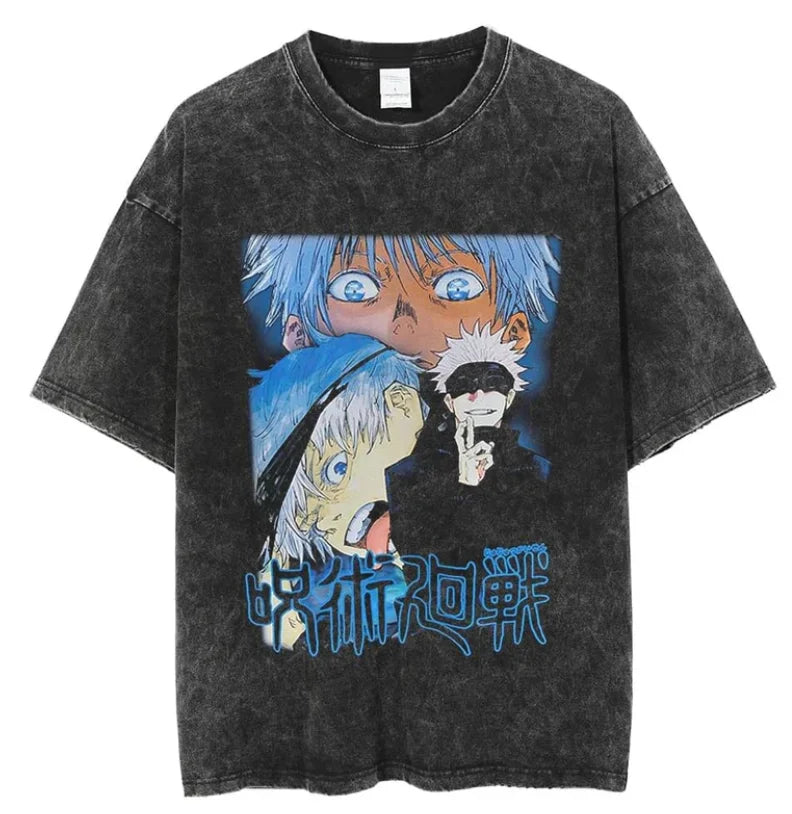 Yuji Itadori x Sukuna JJK Anime Vintage Graphic T-Shirt
